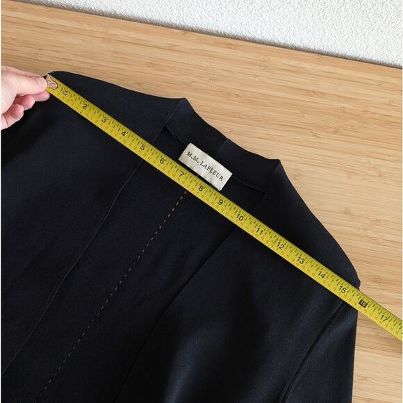 M.M.LaFleur Woolf Jardigan Open Front Tailored Long Sleeve Jacket, size M - Picture 8 of 11